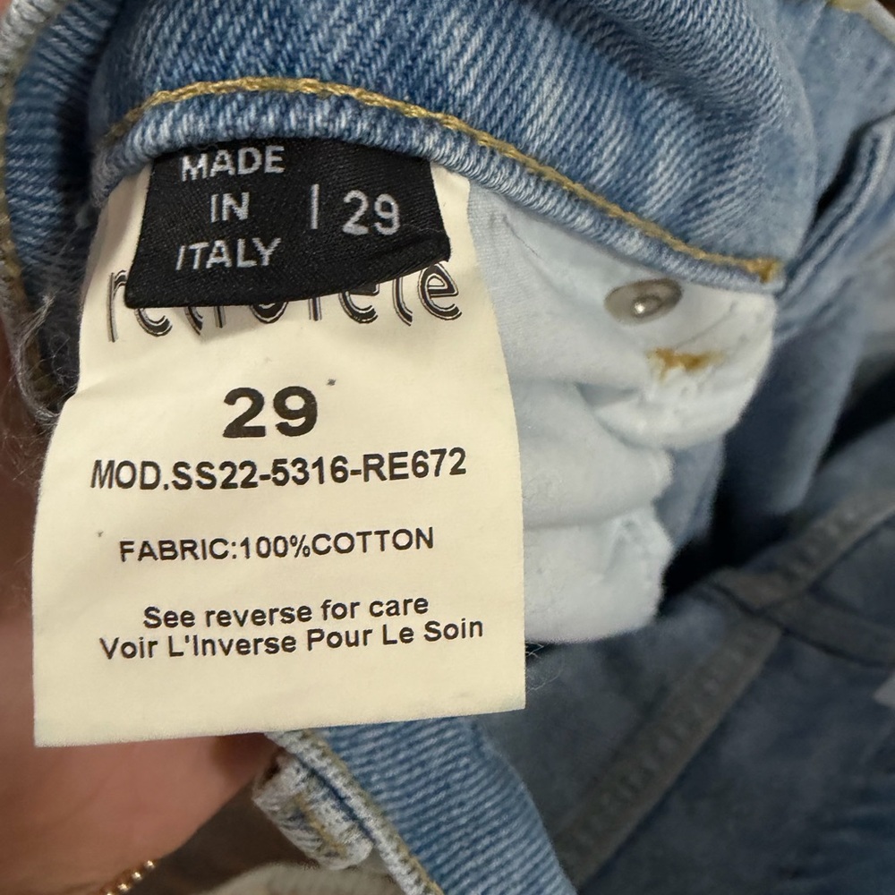 Retrofete Light Blue Distressed Boyfriend Jeans - Picture 5 of 5